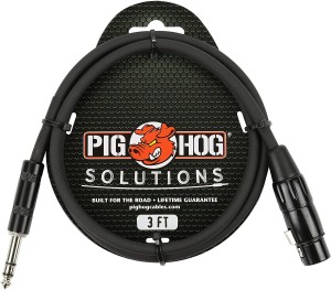 Pig hog PX-TMXF3 - kabel Jack 6,3 mm - XLR