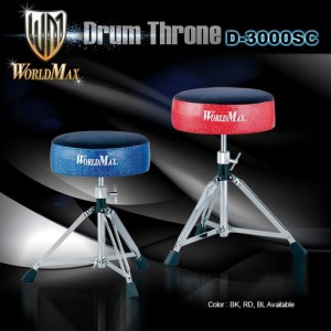 World Max D3000SC Red - stołek Perkusyjny