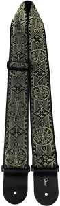 Perri's 6549 2.5" Jaquard Gold - pasek do gitary