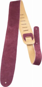 Perri's 210 2.5" Suede Burgundy - pasek do gitary
