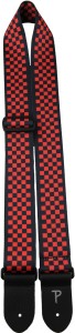 Perri's 6842 2" Poly Red Black Checker - pasek do gitary