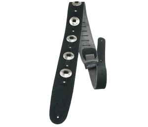  Perri's 299 2.5" Black Suede Conchos - pasek gitarowy