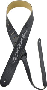 Perri's 6865 2" Embroidered Barbed Wire Black Soft - pasek do gitary