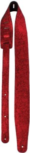 Perri's 7192 2,5" Decorated Suede Razzle Dazzle Red - pasek do gitary