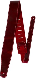 Perri's 7163 2,5" Oil Leather Red - pasek do gitary