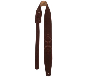 Perri's 7104 2,5" Brown Suede Arrow - pasek do gitary