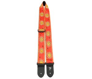 Perri's 7010 2" Jacquard Suns Red - pasek do gitary