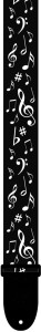 Perri's 7021 2" Poly Music Notes - pasek do gitary