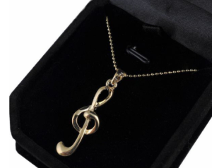 Ruby MG 125 - naszyjnik klucz wiolinowy