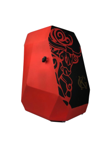 KG Cajon PCV BSP FS CPU AS Red Geometric On/Off Snare	
