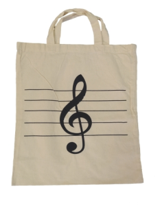 Ruby MG 330 - torba "klucz wiolinowy" biała