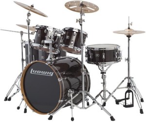 Ludwig Evolution Maple LCEM622XTB Transparent Black - zestaw perkusyjny