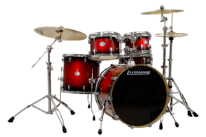 Ludwig Element Birch Deep Red Burst LCB522FXSD - zestaw perkusyjny