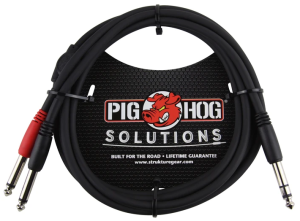 Pig Hog PYIC06 - kabel jack 6,3 mm stereo - 2 x jack 6,3 mm mono