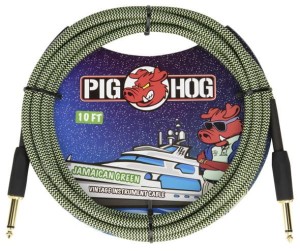 Pig Hog PCH10JGR Jamaican Green - kabel instrumentalny