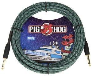 Pig Hog PCH20TAB Tahitian Blue - kabel instrumentalny