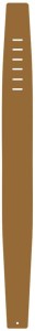 Perri's 178C 3,5" Leather Tan - pasek do gitary