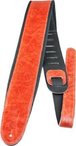 Perri's 2147 2.5" Leather Padded Red - pasek do gitary