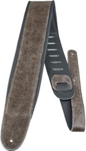 Perri's 2149 2.5" Leather Padded Wrinkle Brown - pasek do gitary