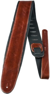 Perri's 2150 2.5" Leather Padded Wine - pasek do gitary