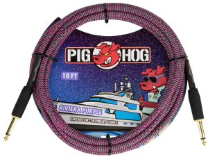 Pig Hog PCH10RPP Riviera Purple - kabel instrumentalny