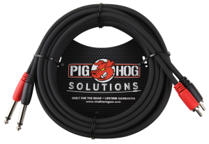 Pig Hog PD-R1415 - kabel 2 x RCA - 2 x Jack 6,3 mm