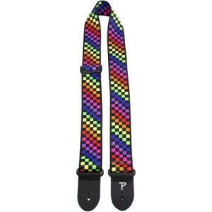 Perri's 7300 2" Checker Rainbow Poly - Pasek do gitary