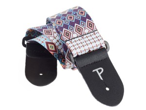 Perri's 7304 2" Diamond Poly Yellow Purple Blue - Pasek do gitary