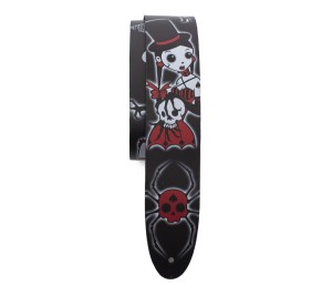 Perri's 11055 2,5" Magic Spades David Bollt Direct To Leather - Pasek do gitary