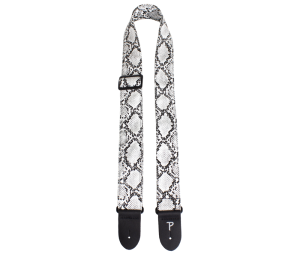 Perri's 7552 2" Faux Snake Skin White - pasek gitarowy