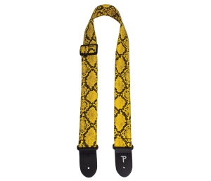 Perri's 7554 2" Faux Snake Skin Mustard - pasek gitarowy