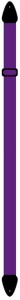 Perri's 958 2" Nylon Purple - pasek do gitary