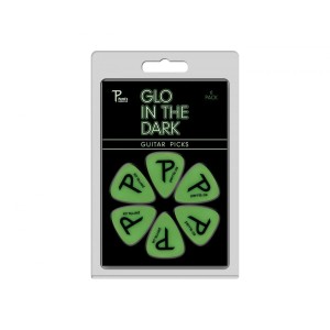 Perri's GLO1 Glow in The Dark - komplet kostek gitarowych