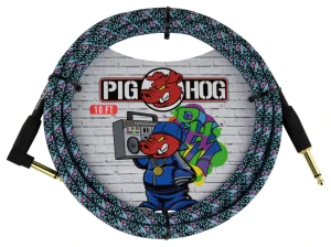 Kabel Instrumentalny - Pig Hog PCH10GBLR Blue Graffiti Łamany