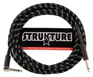 Strukture SC186BSR Black Silver Łamany - Kabel Instrumentalny