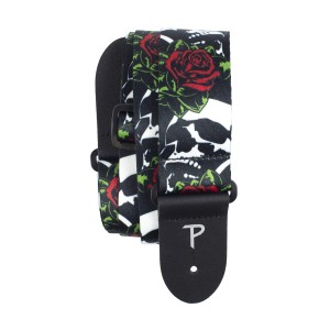 Perri's 7647 2" Poly Skull & Roses Pasek do Gitary