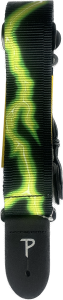 Perri's 7629 2" Ribben Neon Green Pasek do GItary