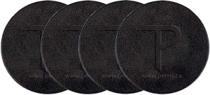 Perri's LCPL01 Black Skórzane Podkładki 