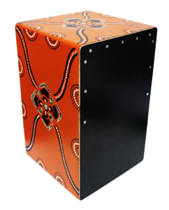 KG Cajon MDFBSP F DOT Orange Flamenco