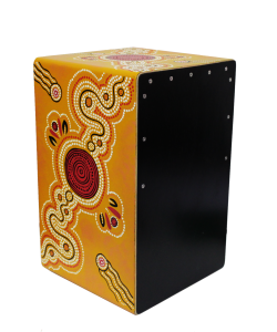 KG Cajon MDFBSP FS DOT YELLOW Fixed Snare