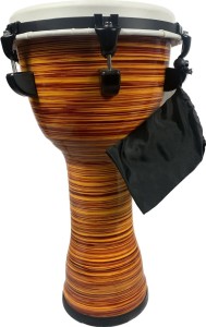 KG Djembe ESPPVCTM10 YTS Yellow Red Skin Tunable