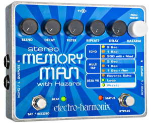 Electro Harmonix Stereo Memory Man w/Hazarai - efekt gitarowy