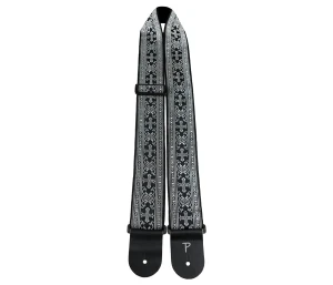 Perri's 6548 2.5" Jaquard Silver Cross - pasek do gitary
