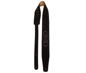 Perri's 7106 2,5" Black Suede Bubbles - pasek do gitary