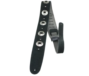 Perri's 299 2.5" Black Suede Conchos - pasek gitarowy