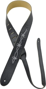 Perri's 6865 2" Embroidered Barbed Wire Black Soft - pasek do gitary