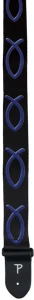 Perri's 705 2" Poly Blue Fish - pasek do gitary