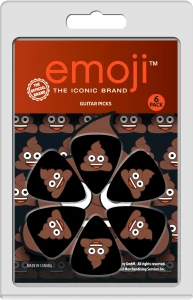 Perri's EMO4 Emoji Poo - komplet kostek do gitary
