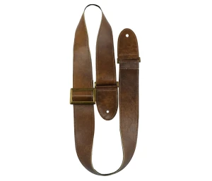 Perri's 6894 2” Italian Top Grain Leather On Front And Back Side With Vintage Metal Tri Glide And Loops - pasek gitarowy