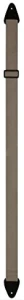 Perri's 6766 2" Poly Pro Gray - pasek do gitary